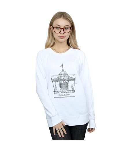 Disney - Sweat MARY POPPINS CAROUSEL SKETCH - Femme (Blanc) - UTBI12808