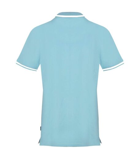 Mens Flag Polo Shirt Blue Cielo Aquascutum