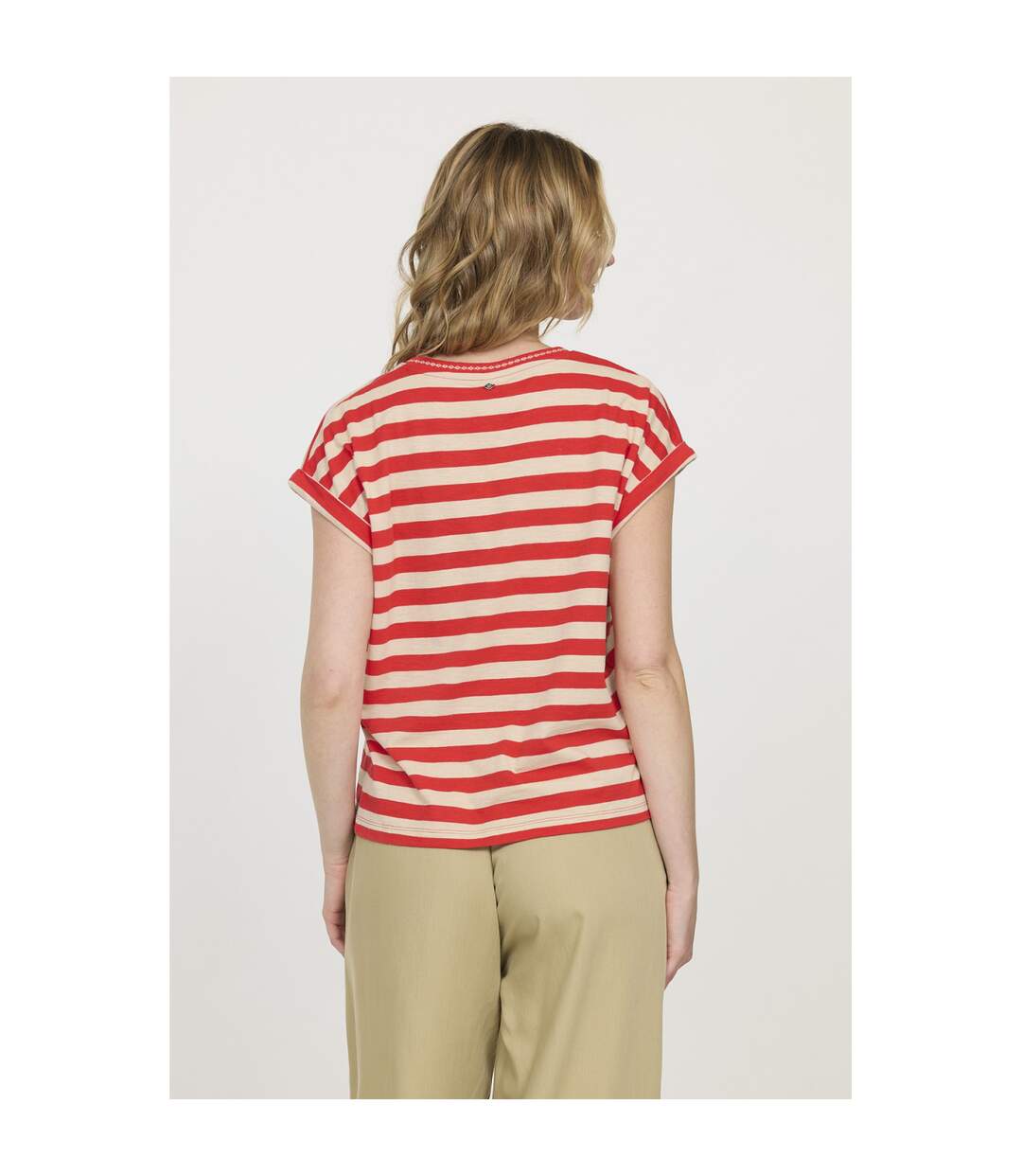 T-shirt manches courtes coton regular ALIONA-3