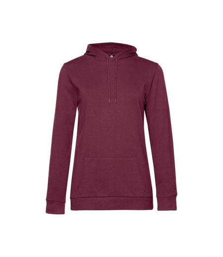 Sweat À Capuche Femme Bordeaux B&C