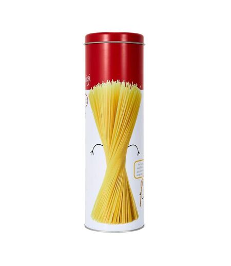 Boîte à Spaghettis en Métal Ludique 27cm Rouge