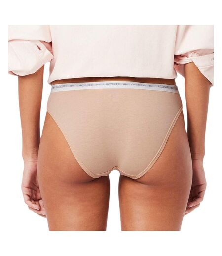 X3 culottes beige femme lacoste coton stretch