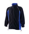 Finden & Hales Mens Piped Anti-Pill Microfleece Jacket (Navy/Royal/White) - UTRW434