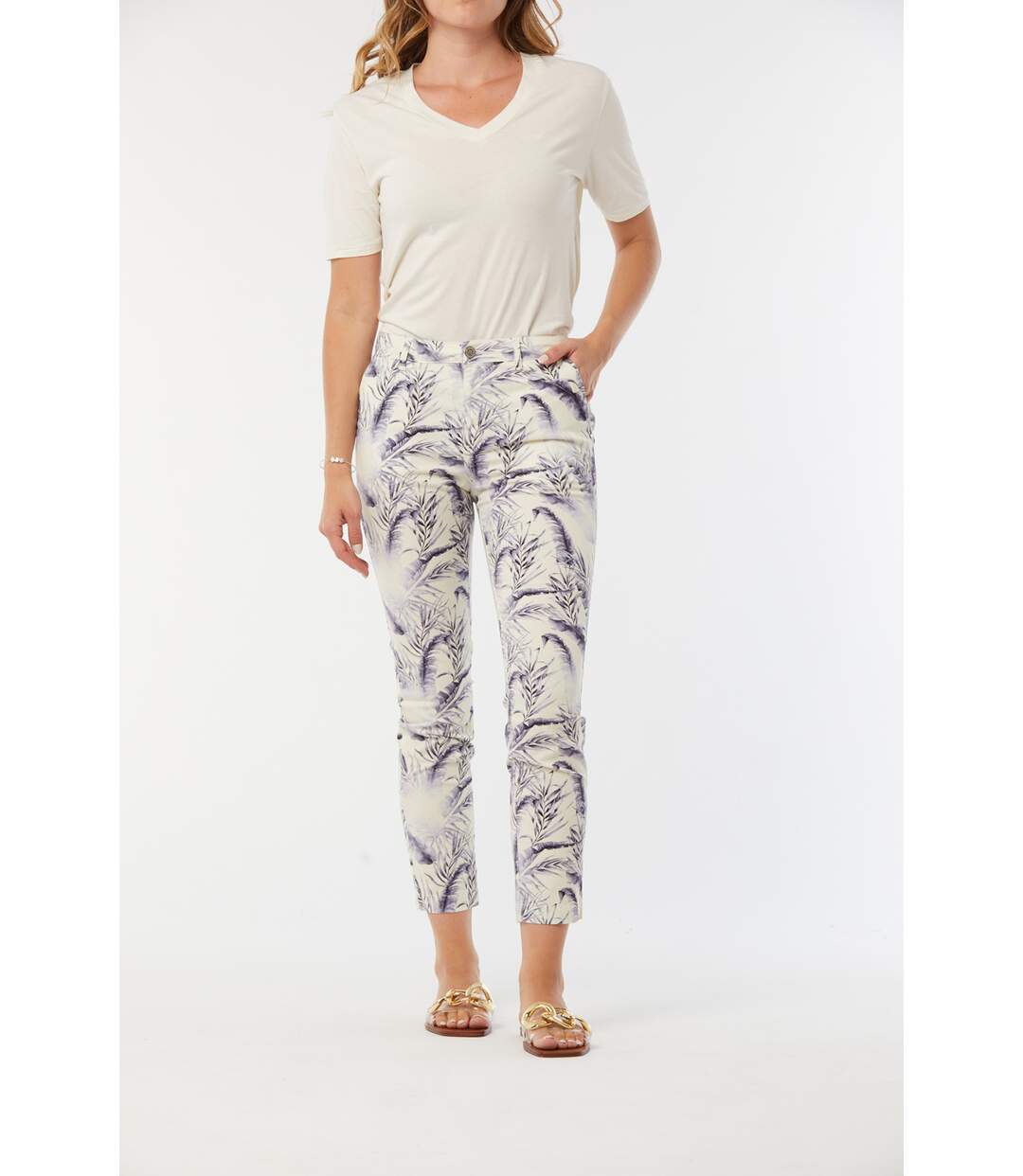 Pantalon coton chino JEMILA