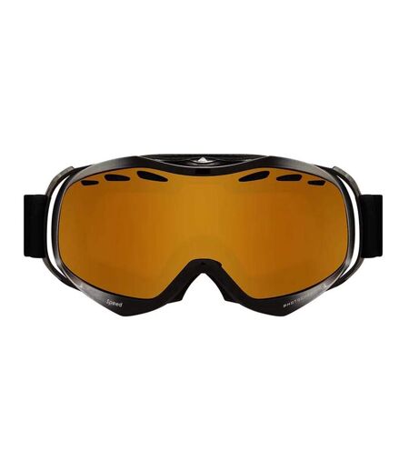 Masque de ski noir/orange mixte cairn speed photochromic