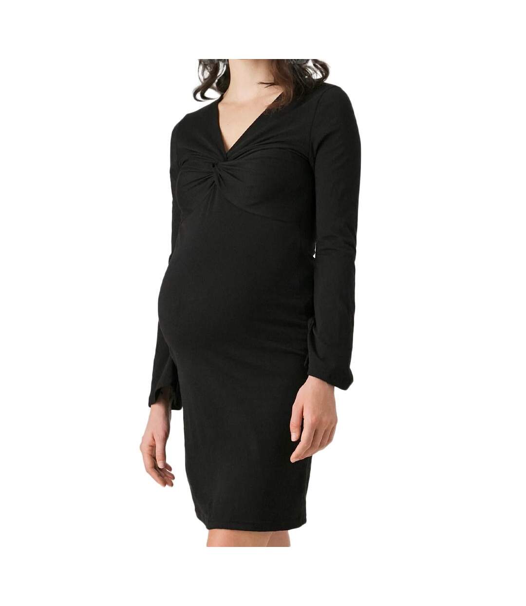 Robe de Grossesse Noir Femme Vero Moda Maternity Flared - L