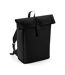 Bagbase Roll Top PU Knapsack (Black) (One Size) - UTRW8831