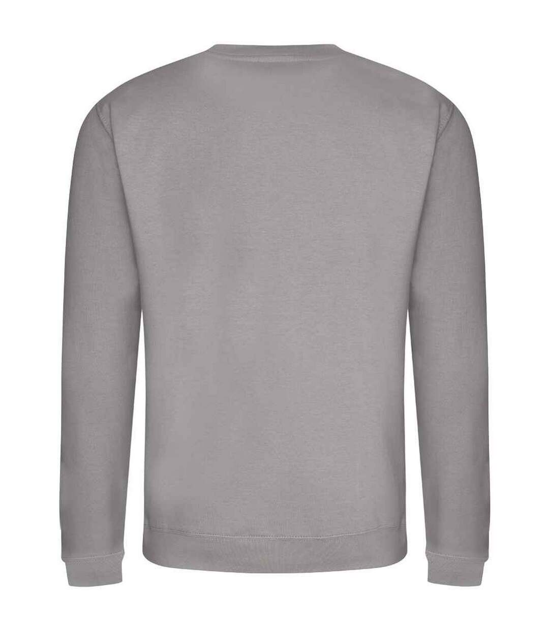 Unisex adult soft touch sweatshirt platinum grey Awdis-2