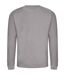 Unisex adult soft touch sweatshirt platinum grey Awdis-2