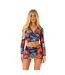 Haut Court Plage Motif/style Floral Femme Noir Missy Empire-1
