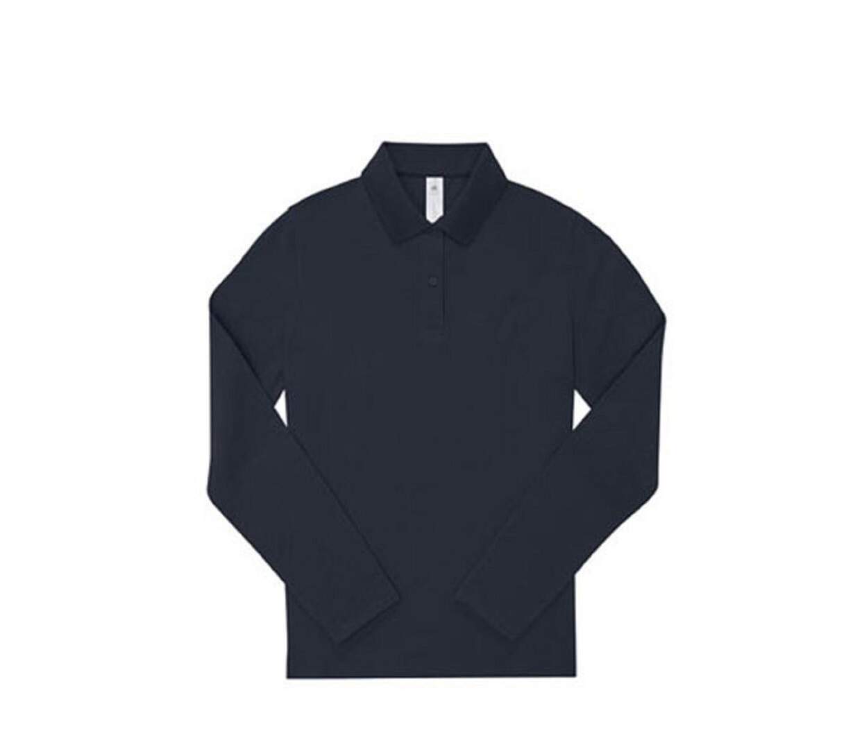 Polo femme manches longues - PW462 - bleu marine-1