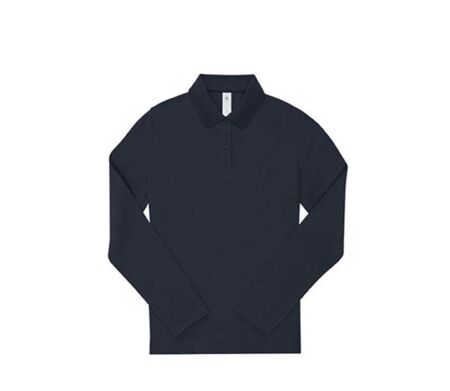 Polo femme manches longues - PW462 - bleu marine