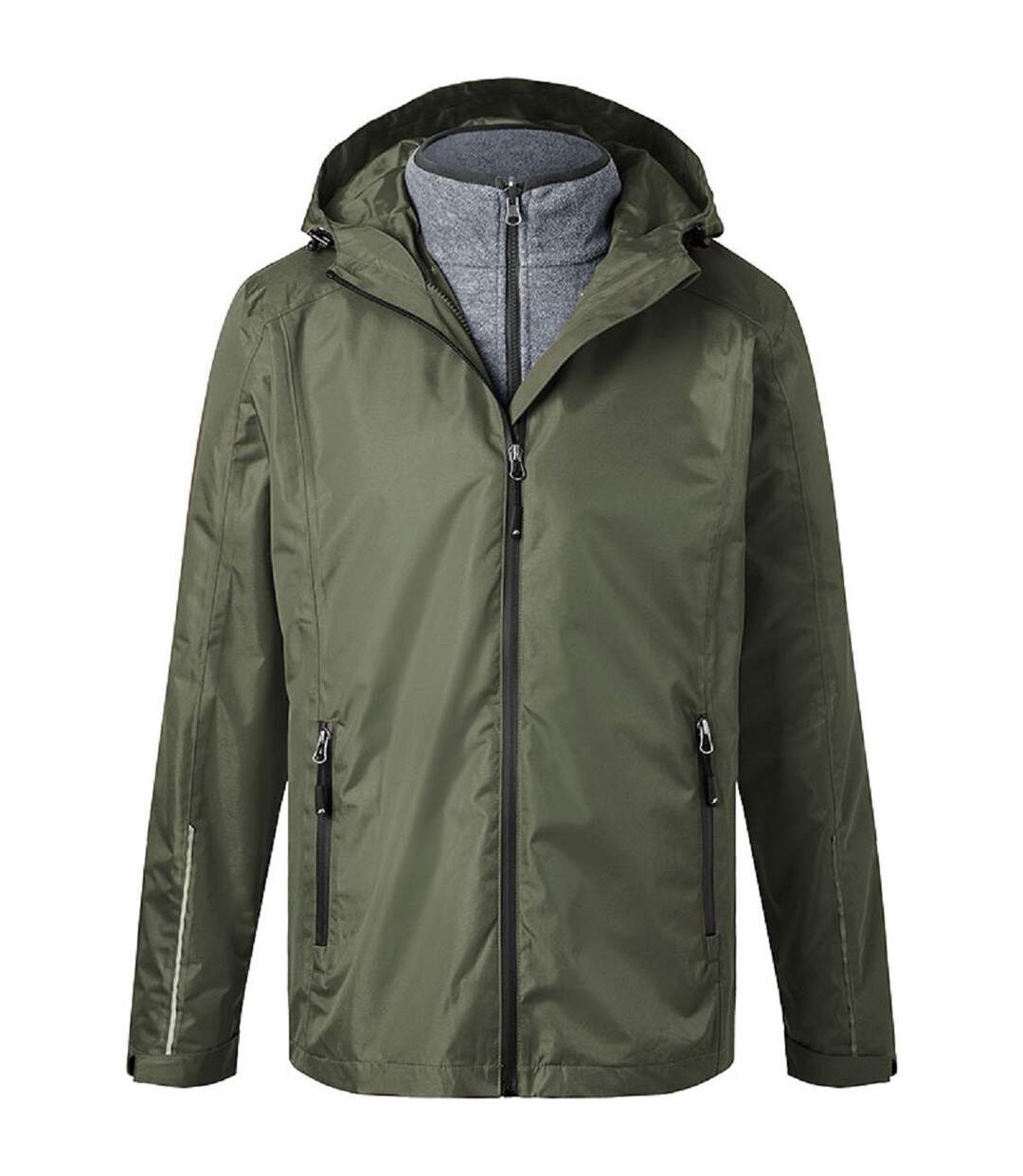 Veste polyvalente 3 en 1 - Homme - JN1154 - vert olive-1