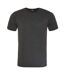 Unisex Adult Washed T-shirt Jet Black AWDis Just Ts-1
