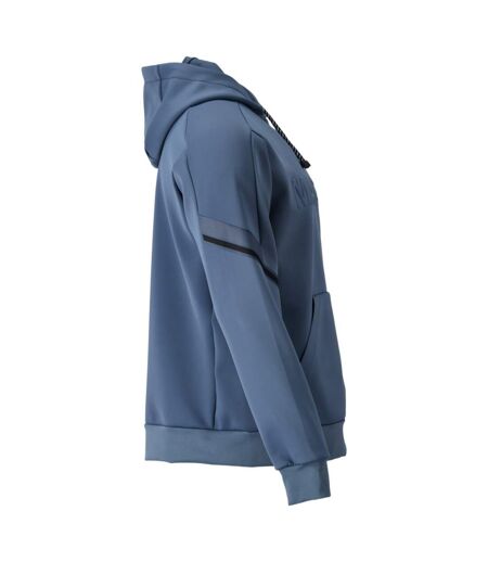 Mens Customised Fleece Hoodie Stone Blue Mascot