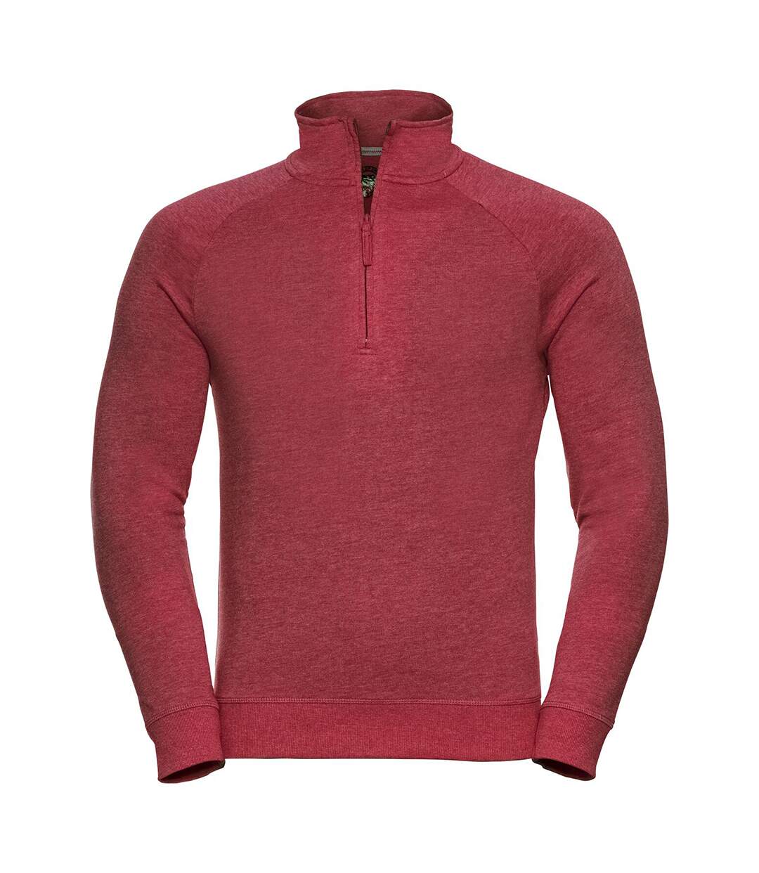 Russell Mens HD 1/4 Zip Sweatshirt (Red Marl) - UTRW5503