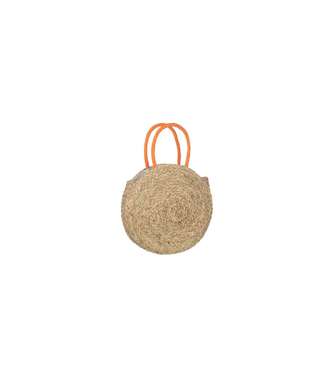 Sac de Plage Fleur 40cm Naturel & Orange