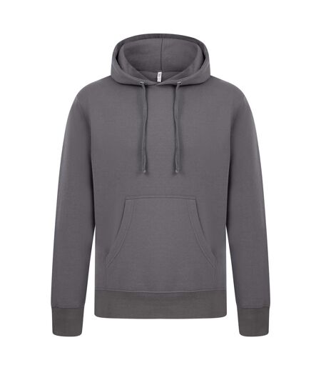 Mens Ringspun Cotton Hoodie Charcoal Casual Classics