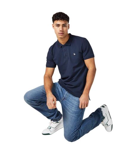 Mens Eaton Stretch Polo Shirt Navy Jack Wills