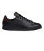 Mens Stan Smith Leather Flat Trainers Black Adidas-1
