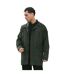 Mens Heaton Hooded Jacket Khaki Green Lambretta-1