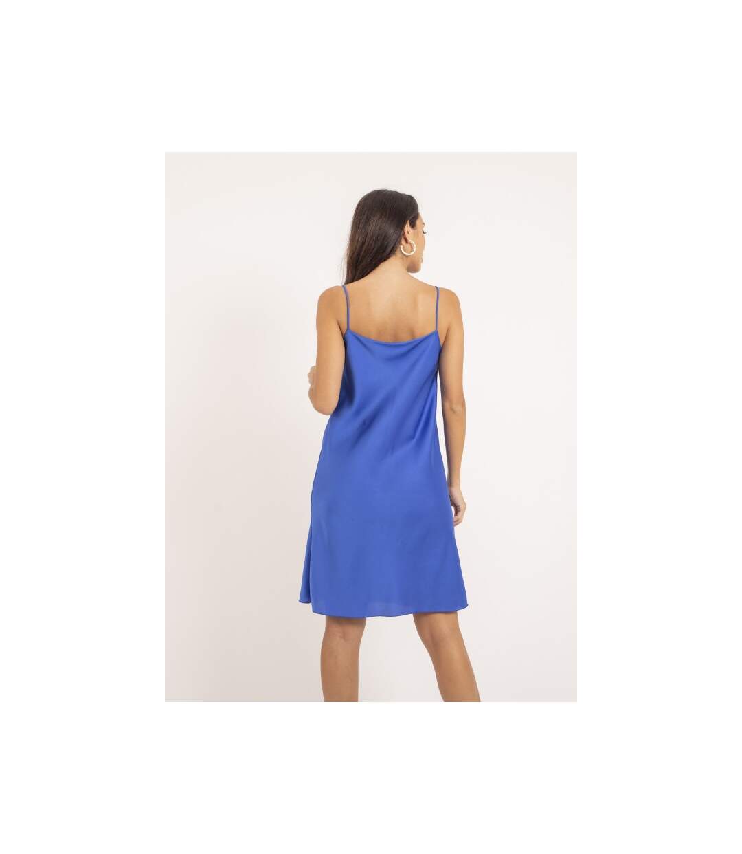 Robe courte satin IDALIA - Dona X Lisa-2