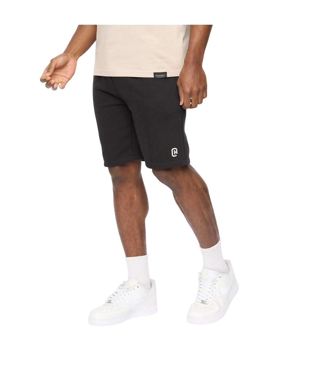 Short Décontracté Bardon Homme Noir Crosshatch-1