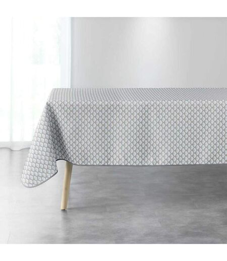 Nappe Imprimée Art Chic 150x240cm Gris & Blanc