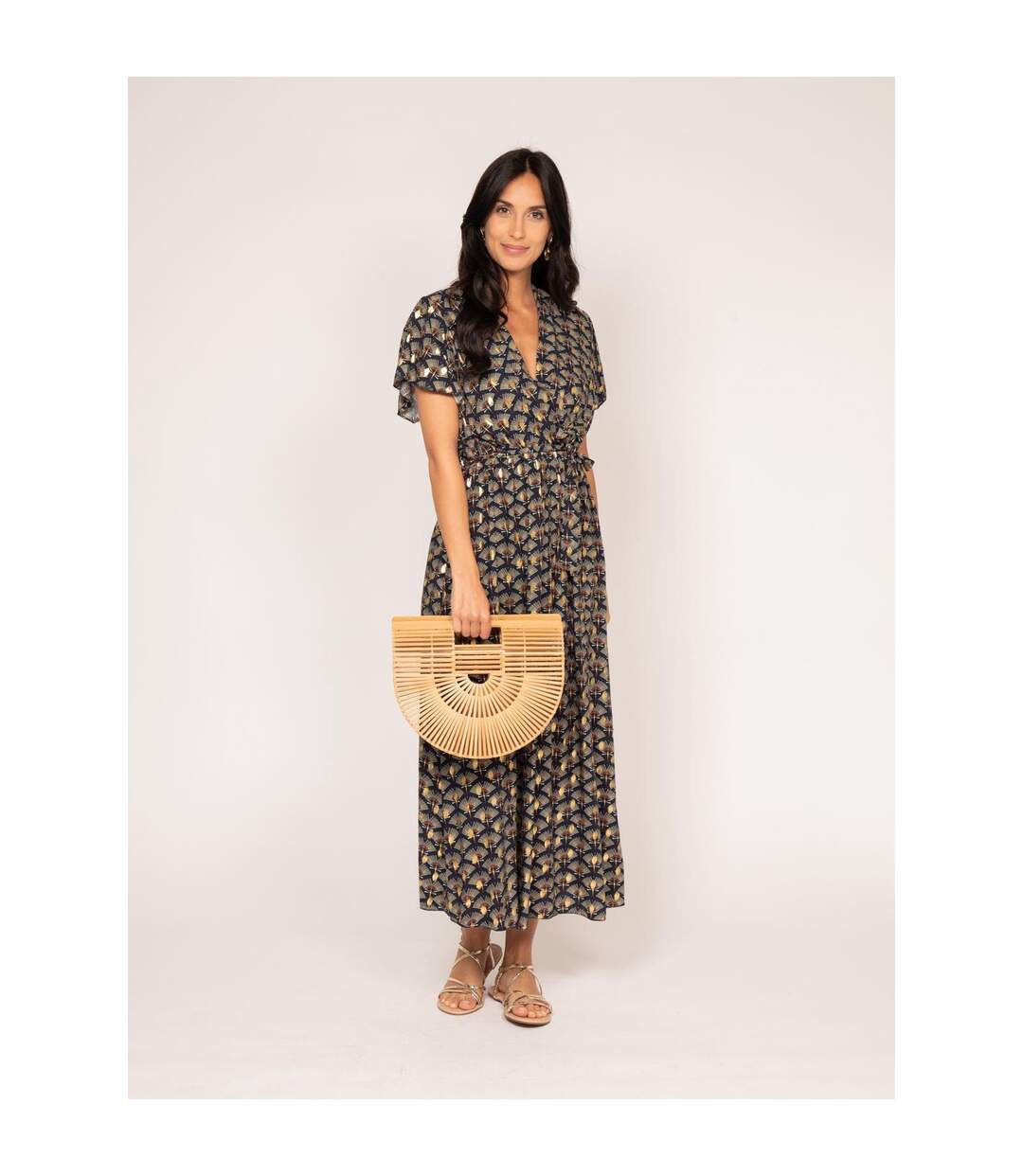 Robe longue motifs IRABO - Dona X Lisa-1