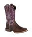 Womens/ladies Lady Rebel Pro Full Grain Leather Cowboy Boots Oilded brown Plum Durango-1