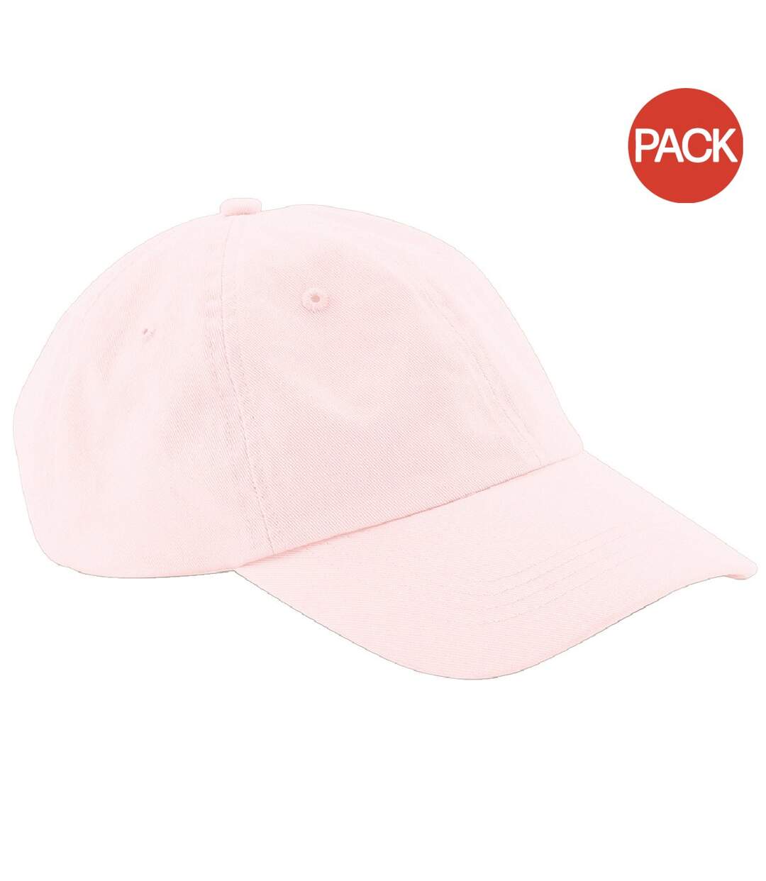 Lot de 2  casquettes adulte rose Beechfield-1