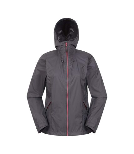 Mountain Warehouse Womens/Ladies Swerve Packaway Waterproof Jacket (Charcoal) - UTMW1096