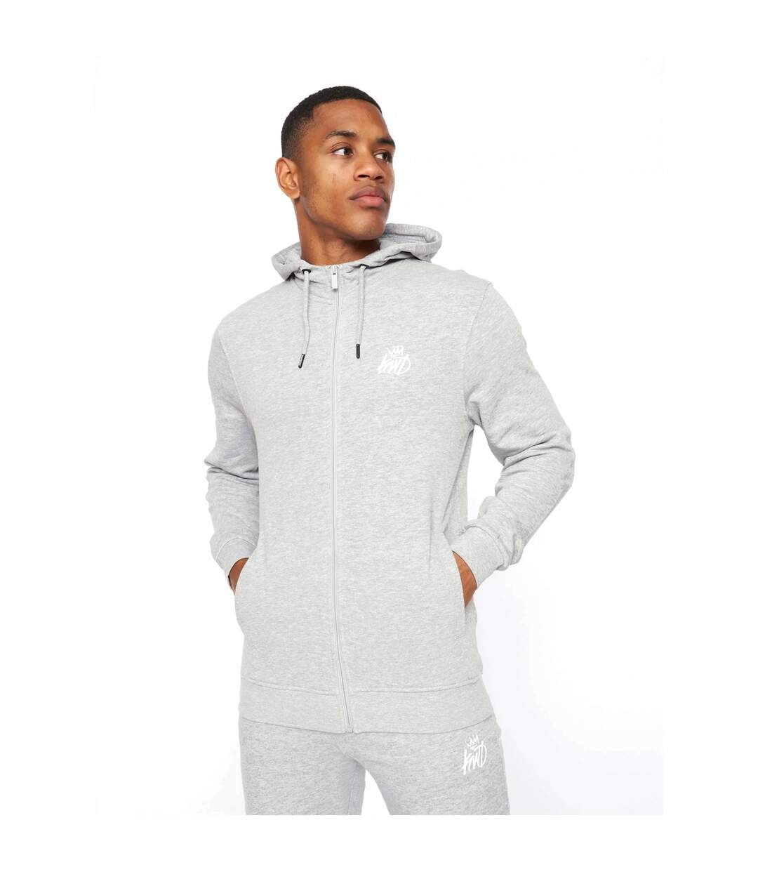 Veste À Capuche Coby Homme Gris Chiné Kings Will Dream-2