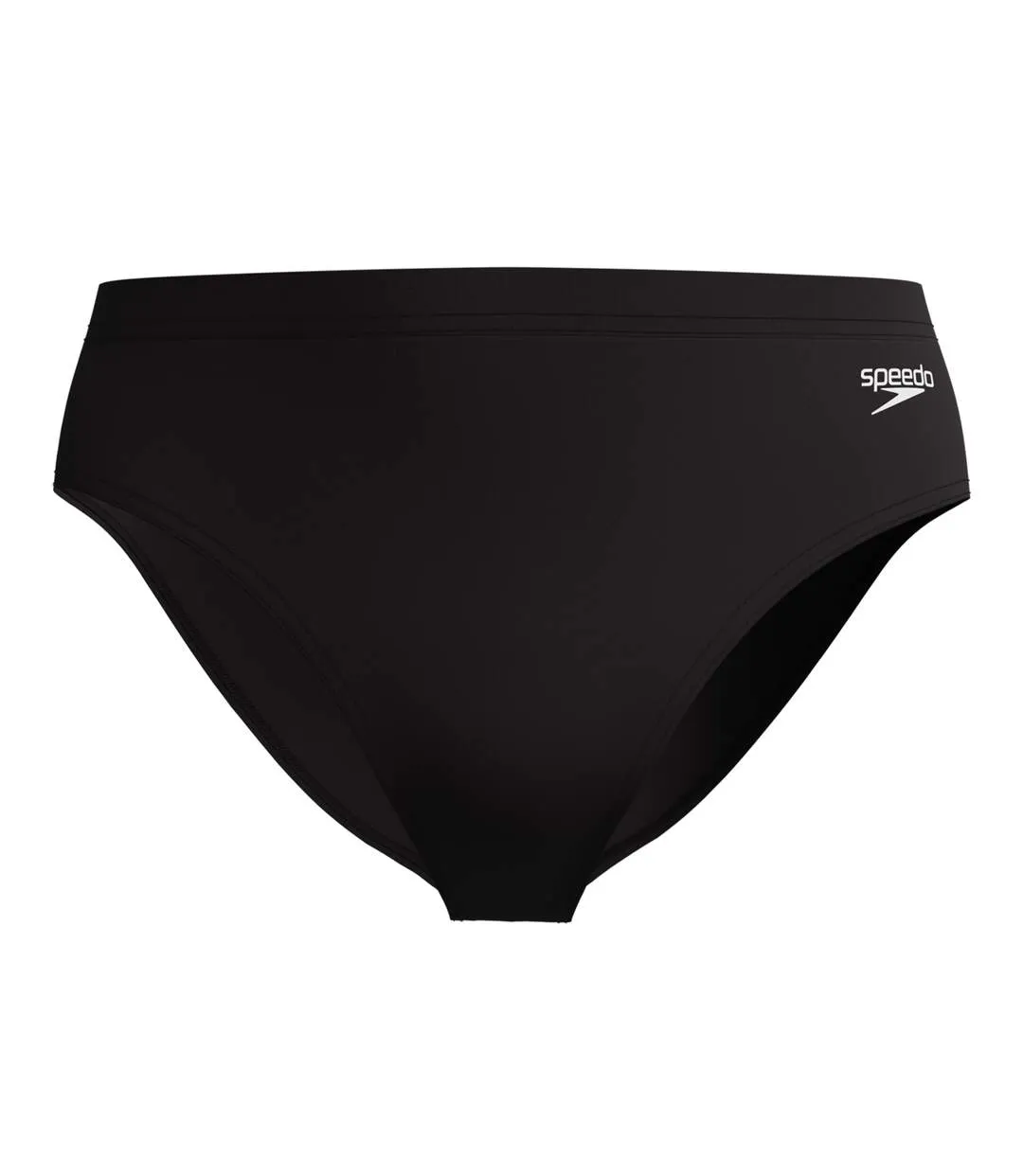 Mens Logo 4 Way Stretch Swim Briefs Black Speedo-1