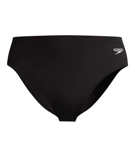 Mens Logo 4 Way Stretch Swim Briefs Black Speedo