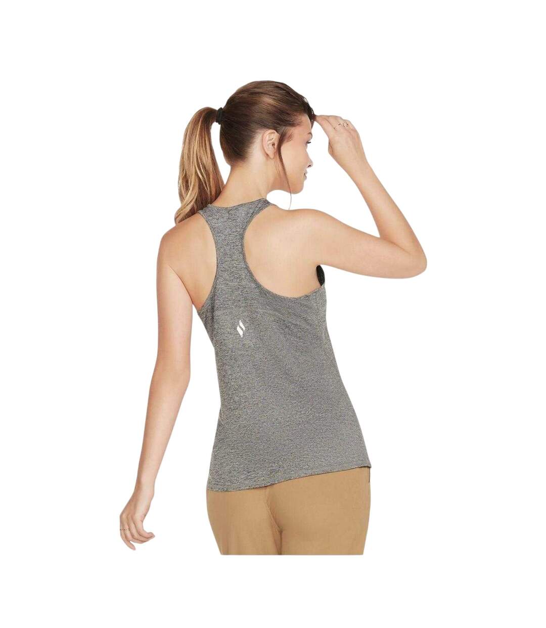 Womens/ladies Blissful Diamond Tank Top Black Skechers-2