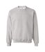 Unisex adult heavy blend crew neck sweatshirt ash grey Gildan-1