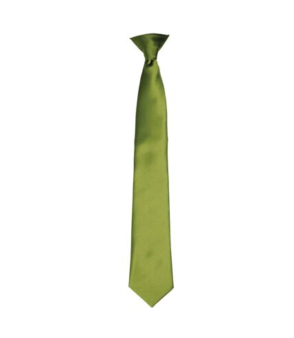 Premier Colors Mens Satin Clip Tie (Orange) (One Size)