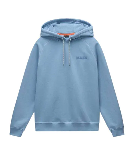 Mens Napa Hoodie Faded Denim Napapijri