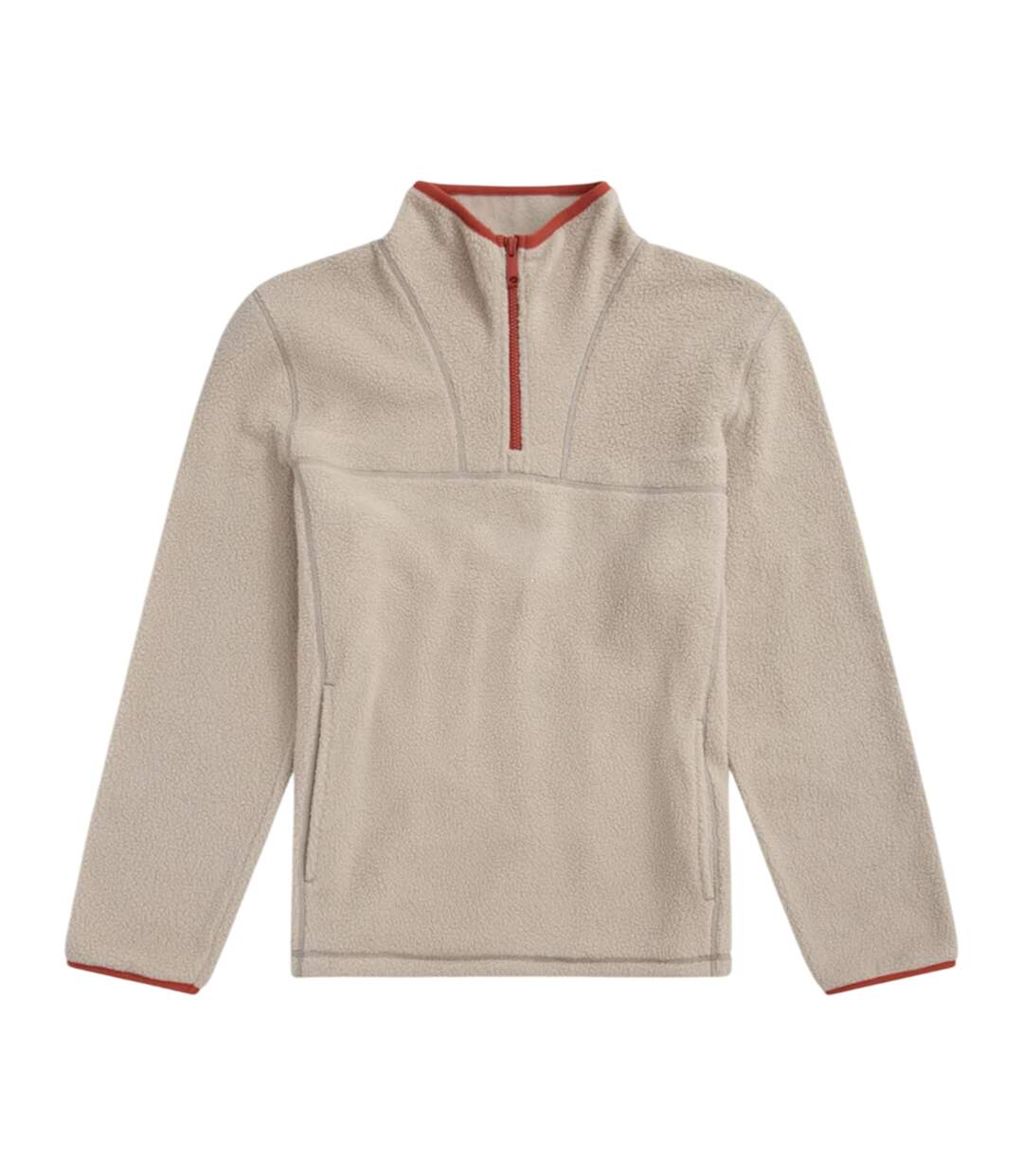 Haut Polaire Motif/style Détail Contrasté Alfie Homme Beige Clair Animal-2