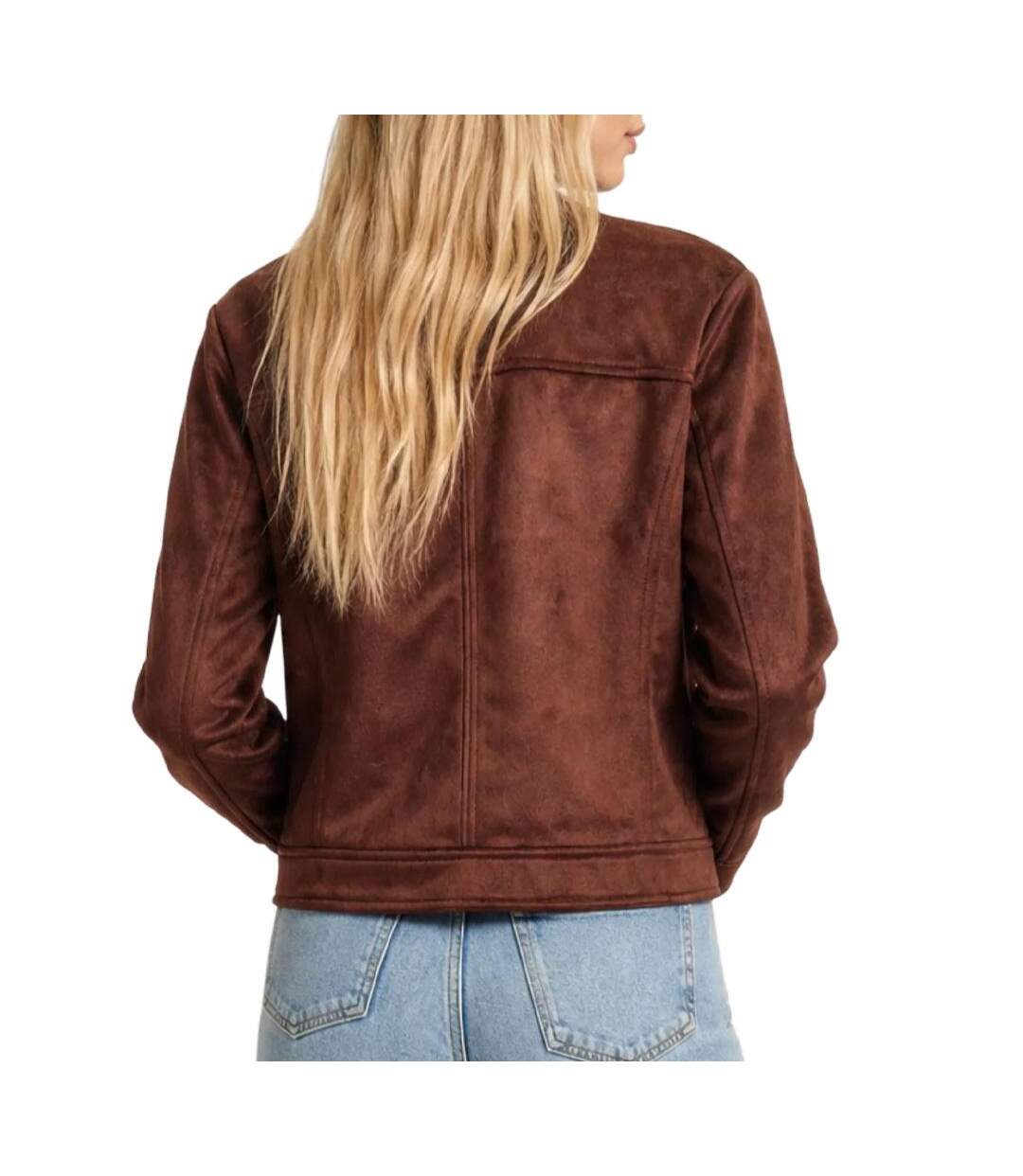 Veste marron femme morgan gliva-2