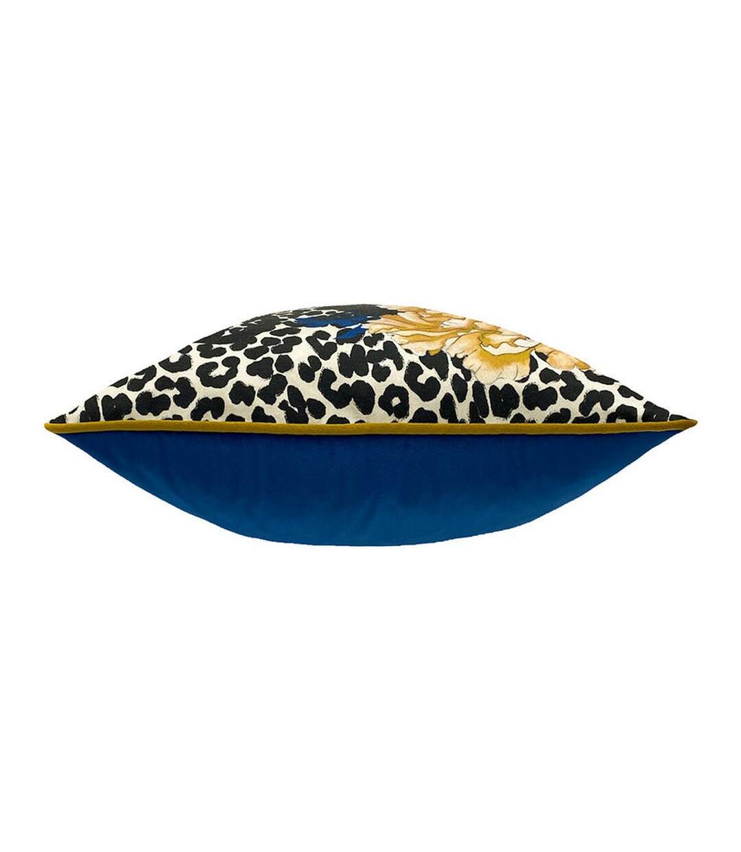 Serpentine animal print cushion cover one size royal blue/teal Furn-3