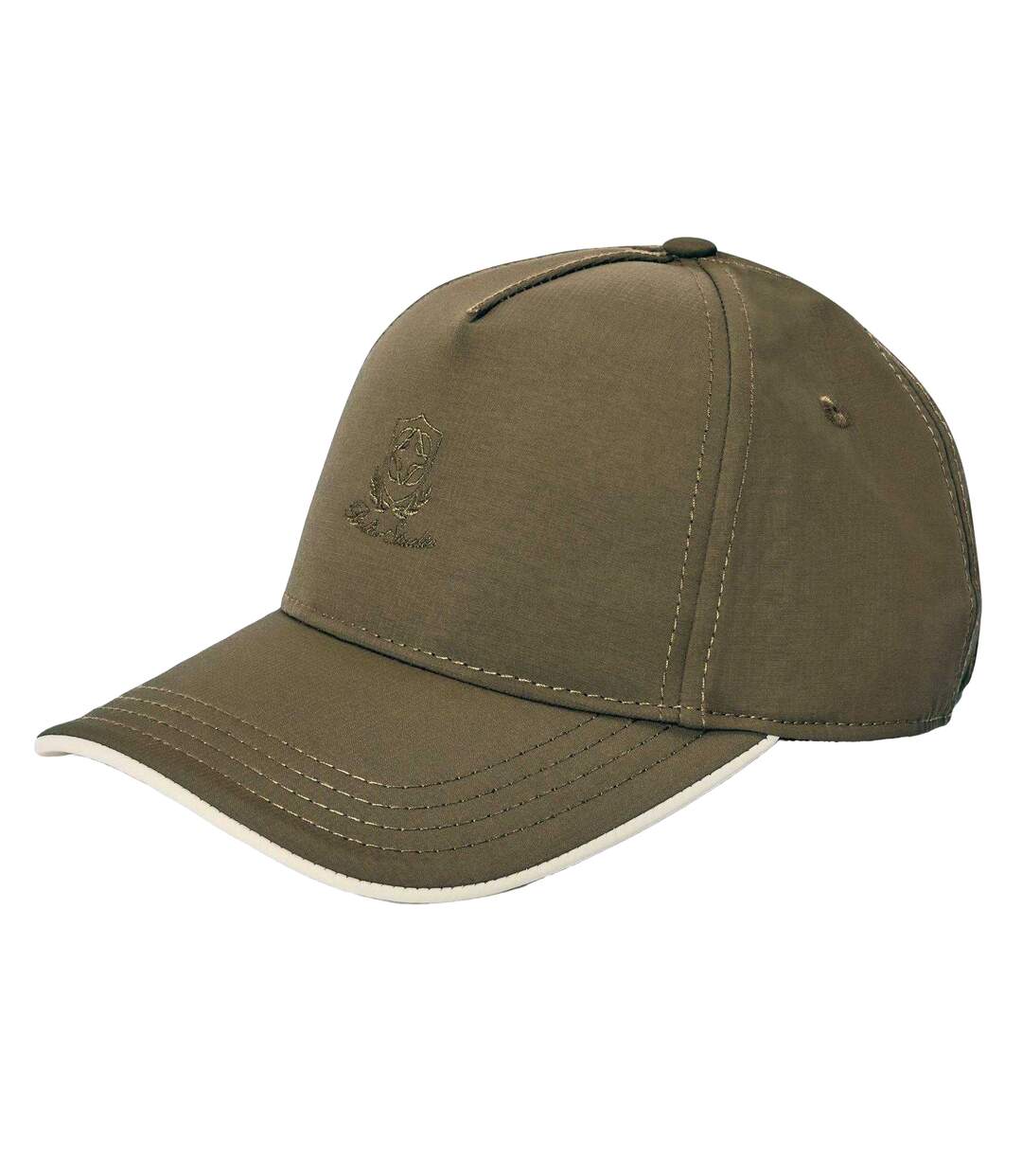 Embroidered Logo Baseball Cap Olive Belier-1