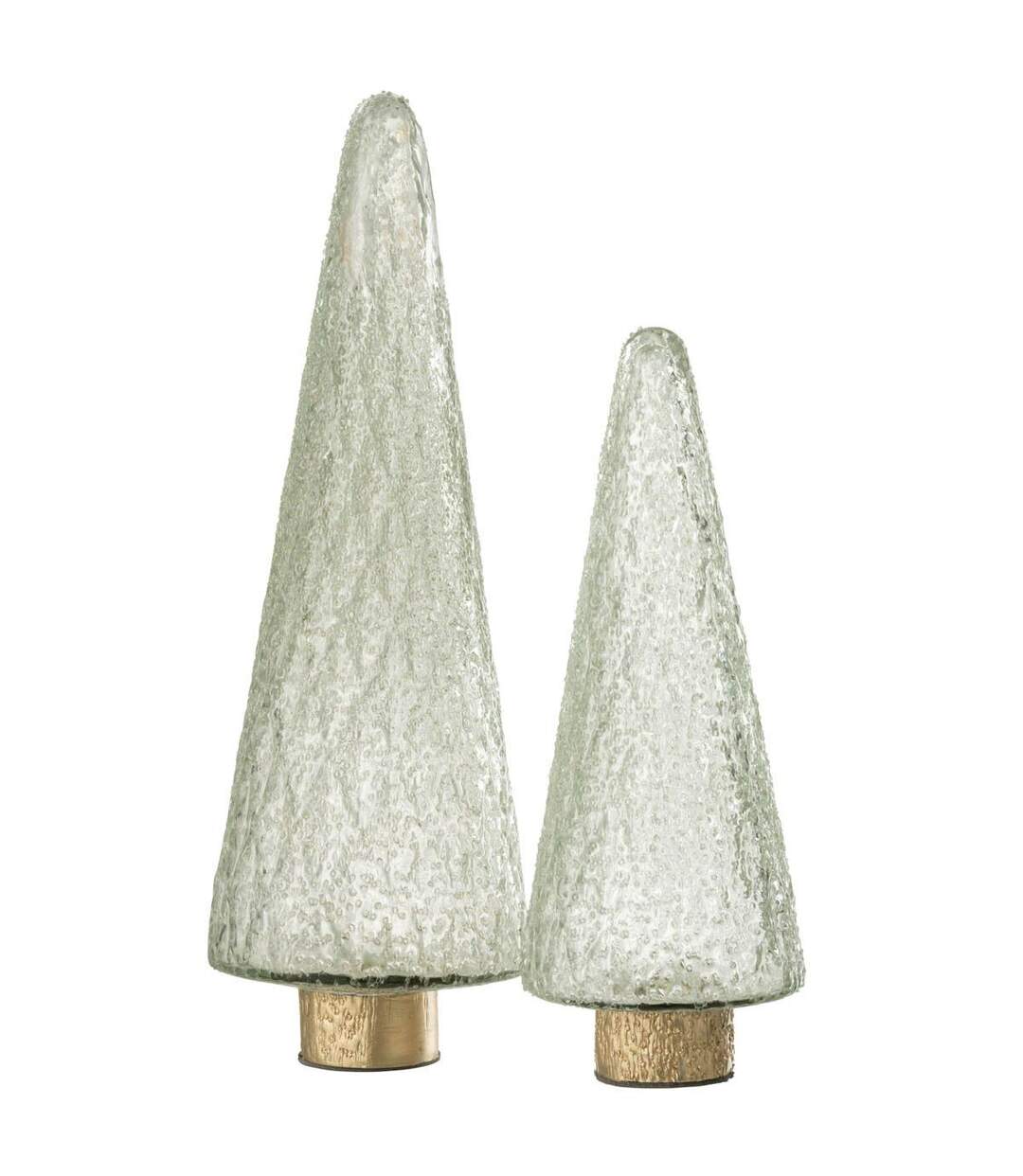 Sapin de Noël Déco en Verre Ema 39cm Transparent-2