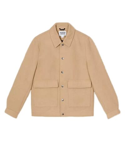 Burton Mens Faux Wool Shirt Jacket (Camel) - UTBW396