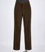 MAYFLOWER D373 — Pantalon velours extensible marron : confort stretch et taille haute-3