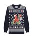 Pull Noël Motif/style Trottinette Aw25 Homme Bleu Marine Lambretta-2