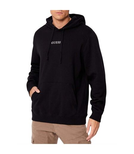 Sweat À Capuche Motif/style Logo Homme Noir Vif Guess