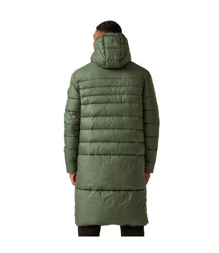Mens Christian Lacroix Collongues Long Length Padded Jacket Thyme Leaf Regatta