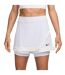 Womens/ladies Mini Open Regular Tennis Skort Grey White Nike-2